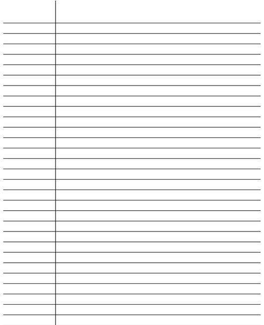 Left Handed Five-Subject Spiral Notebook